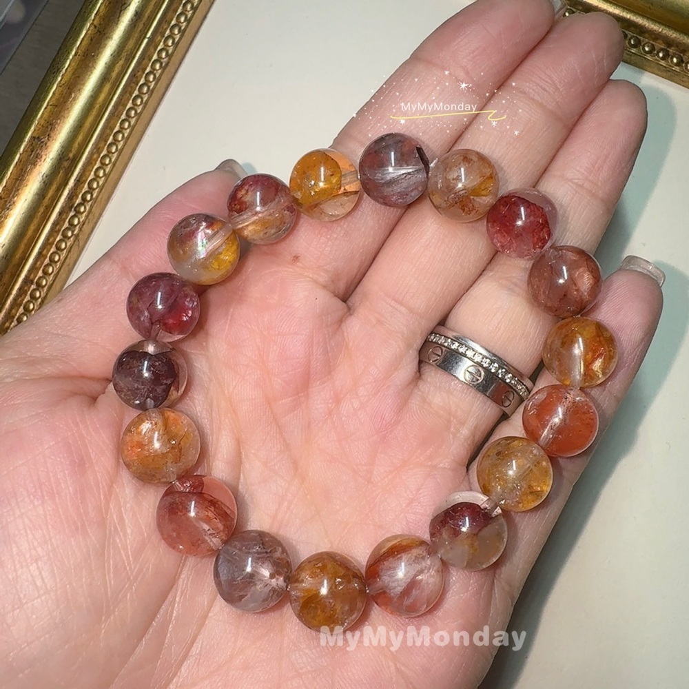 Hematoid Quartz Bracelet 10mm - Picture 2 of 5
